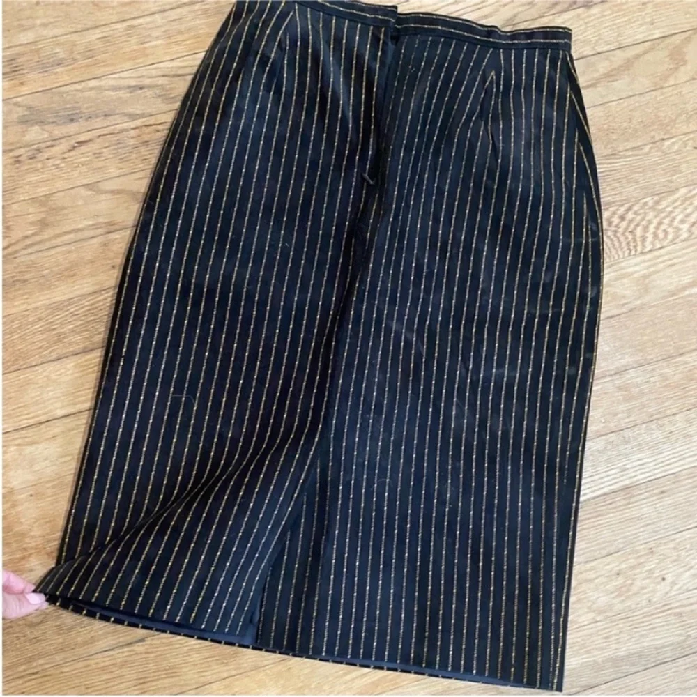 Vintage Suede Pencil Skirt vintage pencil skirt 1970s pinstripe pencil skirt - Picture 3 of 11